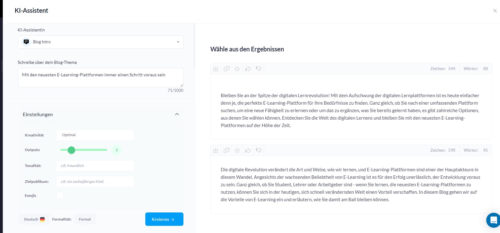 Schaefer SEO - Creaitor Test Screenshot 11