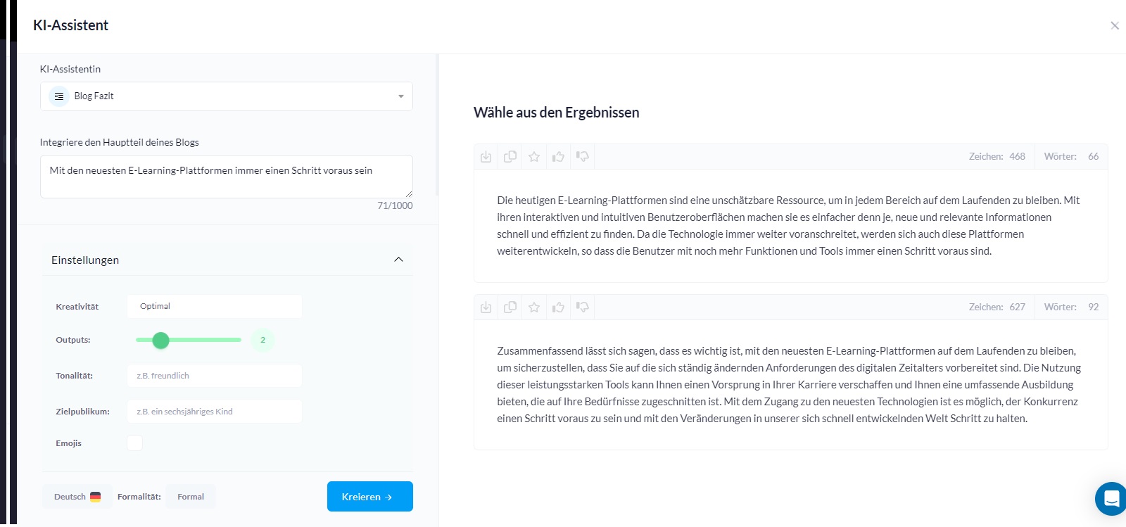 Schaefer SEO - Creaitor Test Screenshot 15