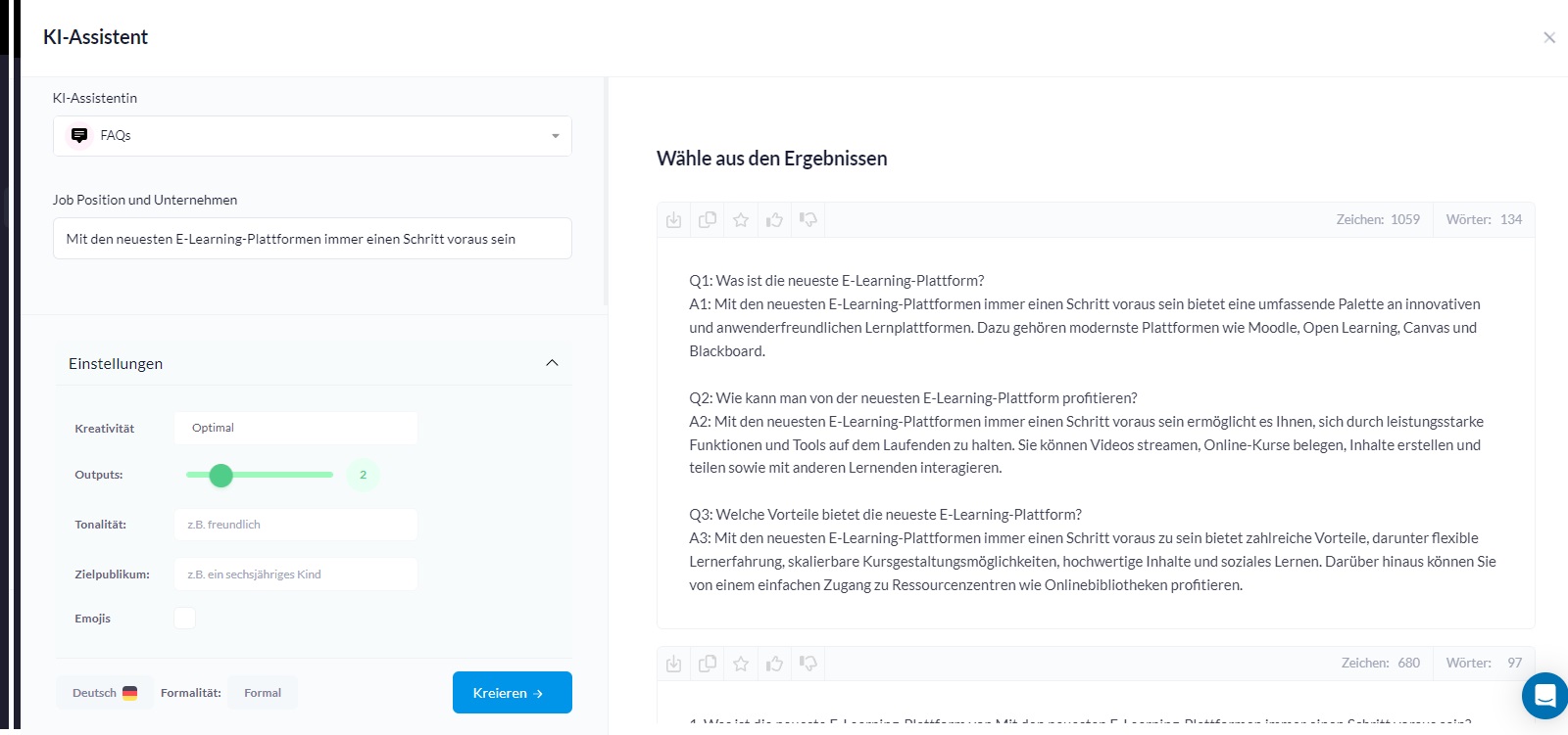Schaefer SEO - Creaitor Test Screenshot 16