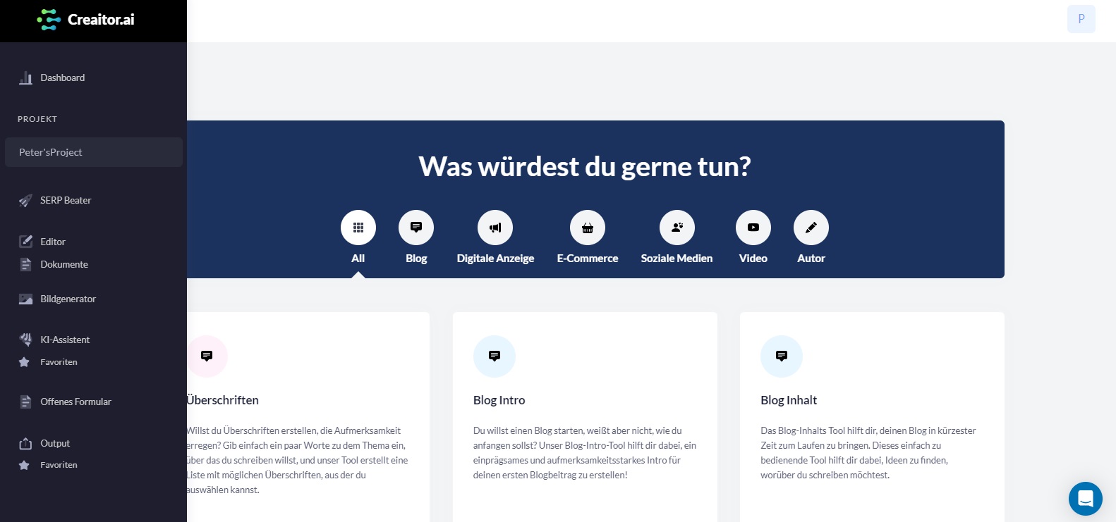 Schaefer SEO - Creaitor Test Screenshot 2