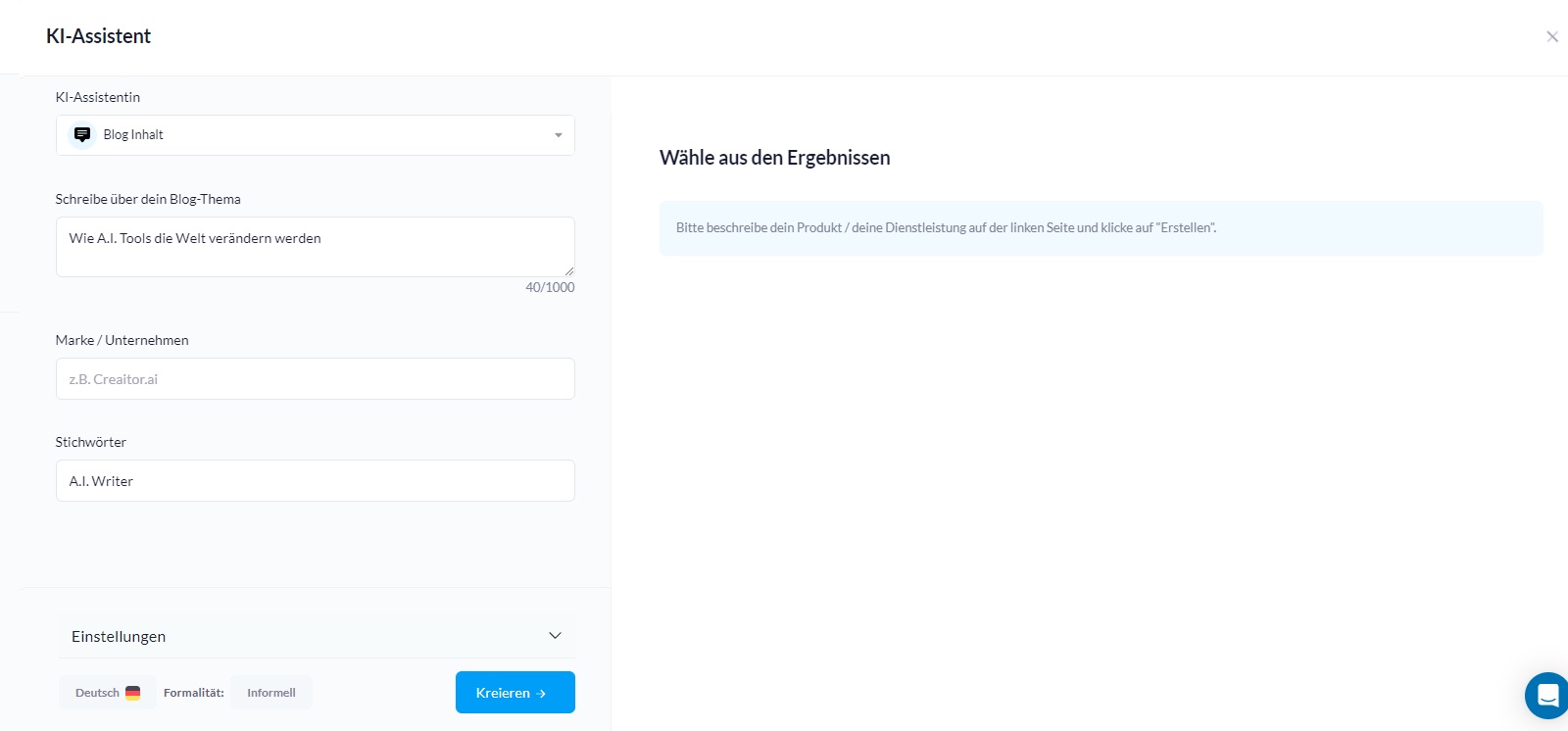 Schaefer SEO - Creaitor Test Screenshot 6