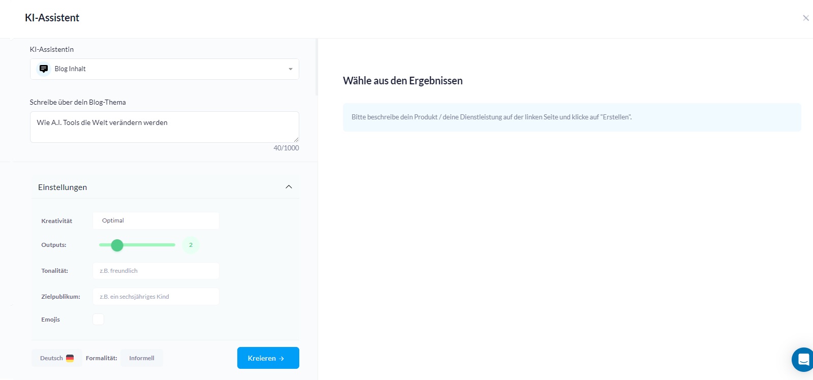 Schaefer SEO - Creaitor Test Screenshot 7