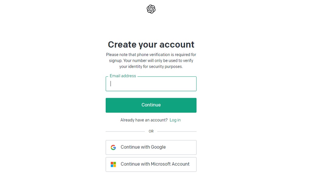 OpenAI ChatGPT Account anlegen