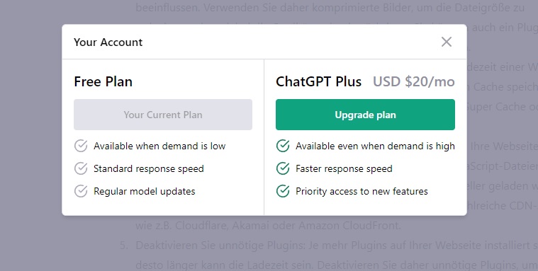 OpenAI ChatGPT Plus