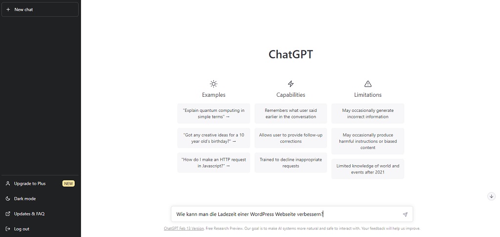 OpenAI ChatGPT nutzen