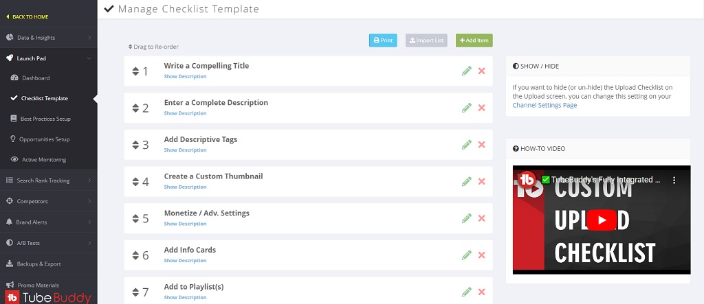 Schäfer SEO - TubeBuddy Dashboard
