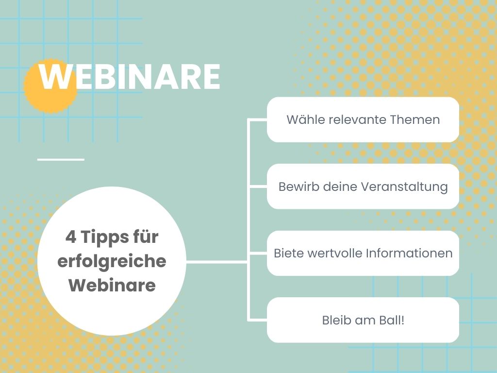 4 Tipps für erfolgreiche Webinare