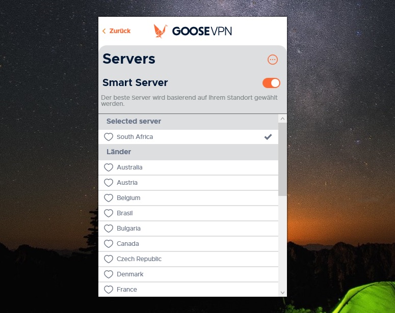Schäfer SEO - Goose VPN Standorte