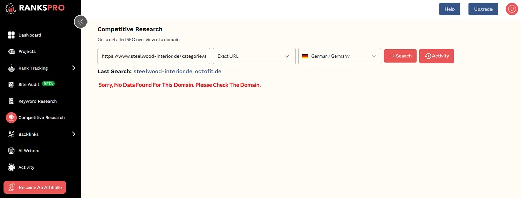 Schäfer SEO - RanksPro - Keyword Recherche